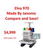 Elna Expressive 970 Multi Needle Embroidery Machine (Compare to Janome MB7)