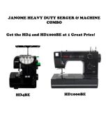 Janome Heavy Duty Sewing Package with HD1000BE and HD4 Serger