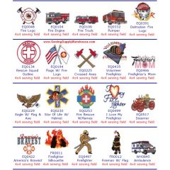 Dakota Collectibles Fire Fighter Embroidery Designs