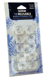 Brother Reusable Bobbins and Bobbin Clips