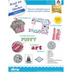 Designs in Machine Embroidery #87 Word Art in Stitches Software