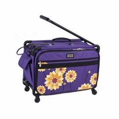 Tutto 22 Inch Sewing and Embroidery Machine Trolley in Purple Floral