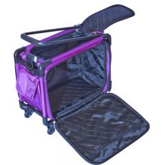 Tutto 17 Inch Sewing Machine Trolley on Wheels Purple