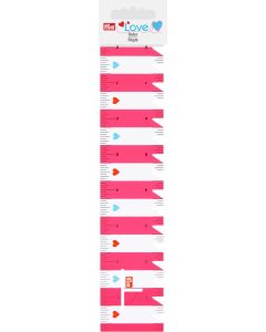 Prym 8" Flexible Sewing Quilting Ruler Pink