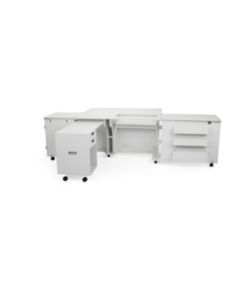 Kangaroo Aussie II Sewing Cabinet in White with Free Kiwi