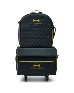 Baby Lock Large Trolley with Embroidery Arm Case- Quilted Black with Gold Logo & Components BLMTL-QLT