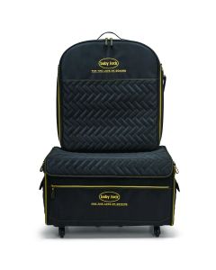 Baby Lock XL Trolley with Embroidery Arm Case- Quilted Black with Gold Logo & Components BLMTXL-QLT