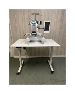 Classi Creations Single Tier Adjustable Table for Commercial Embroidery Machines