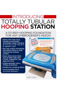 Dime Designs in Machine Embroidery Totally Tubular Hooping Station