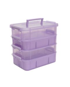Everything Mary Purple Four Tray Thread Box EVM13444-2