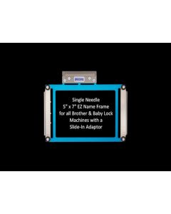 Durkee EZ Name Frame for Single Needle 5x7 Brother and Baby Lock Machines