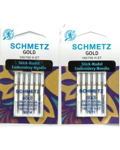 Schmetz Gold Stick-Nadel Embroidery Needle 130/705 H-ET
