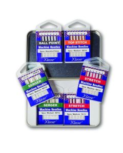Klasse 6PC Serger HAX1SP Needle Variety Tin (For Baby Lock Acclaim, Celebrate, Victory, And Vibrant Sergers)