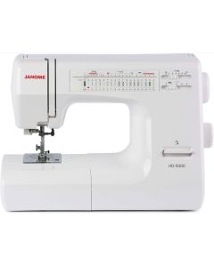 Janome HD5000 Heavy Duty Sewing Machine White with Bonus Kit Classroom Model