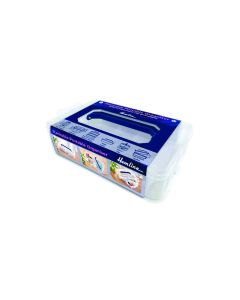 Hemline Stackable Portable Organizer Tray and Lid Set