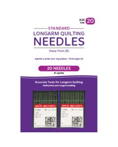 Handi Quilter Standard Longarm Needles – Two Packages of 10 (20/125-R, Sharp)