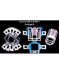 Durkee EZ Frame Hoop Package B for Janome MB4 MB7 Embroidery Machines