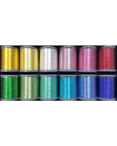 Janome 12 Spool Metallic Embroidery Thread Set