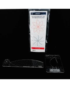Baby Lock Jazz Allegro by Westalee Design Low Shank Ruler Foot & Quilting Templates- 2pc