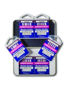 Klasse 6PC Embroidery Machine Needle Variety Tin