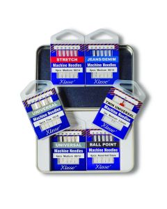 Klasse 6PC Garment Maker Sewing Machine Needle Variety Tin