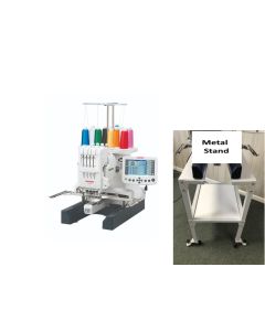 Janome MB-4S Commercial Embroidery Machine with Metal Machine Stand