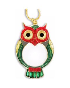 Owl Pendant Magnifier with Chain
