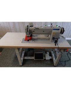 Consew Premier P2339RBLH-18 Commercial Sewing Machine With Assembled Table and Servo Motor