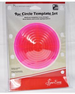 Sew Easy 9 Piece Quilting Circle Template Set