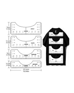 Four In One T-Shirt Calibration Measuring Tool