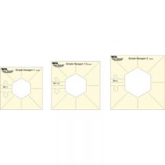 Westalee Simple Hexagon Quilt Ruler Template WT-SHSET