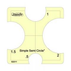 Westalee Simple Semi Circles Ruler Template WT-SSC
