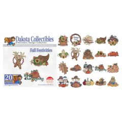Dakota Collectibles Fall Festivities Embroidery Designs