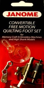 Janome Memory Craft Free Motion Set High Shank