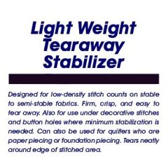 Ken's Sewing Tearaway Light Embroidery Stabilizer