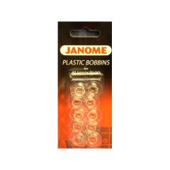 Janome 15 Class Sewing Machine Bobbins Plastic Pack of 10