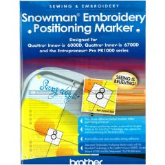 Brother SAESP2 Snowman Embroidery Positioning Markers