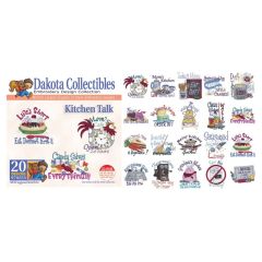 Dakota Collectibles Kitchen Talk Embroidery Designs