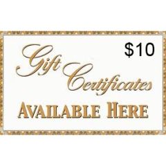 $10 GIFT CERTIFICATE