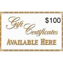 $100 GIFT CERTIFICATE