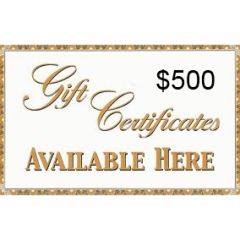 $500 GIFT CERTIFICATE