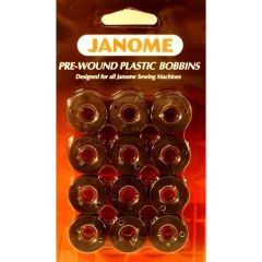 Janome Prewound Bobbins Black