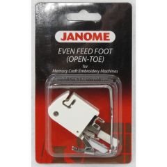 Janome Even Feed Foot - Open Toe for Memory Craft