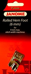Janome 6mm Hemmer Foot 9mm