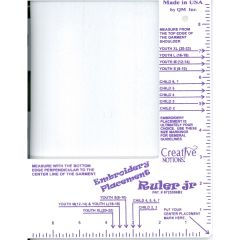 Creative Notions Embroidery Placement Ruler Jr.