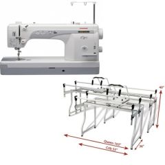 Janome 1600P-QC with Grace Q-Zone Queen Metal Frame