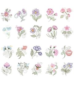 DIME Inspirations Embroidery Designs #16 Shadow Work Elegance