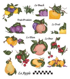DIME Inspiration Collection Embroidery # 70 Designs Susan Schmitz Fruit