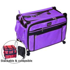 Tutto 20 Inch Sewing Machine Trolley on Wheels Purple
