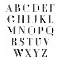 DIME Inspiration Collection #89 Fitzgerald Uppercase Alphabet Embroidery Designs